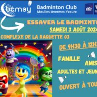 Essayer le badminton samedi 3 août 2024