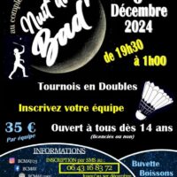 Nuit du badminton vendredi 6 decembre 2024